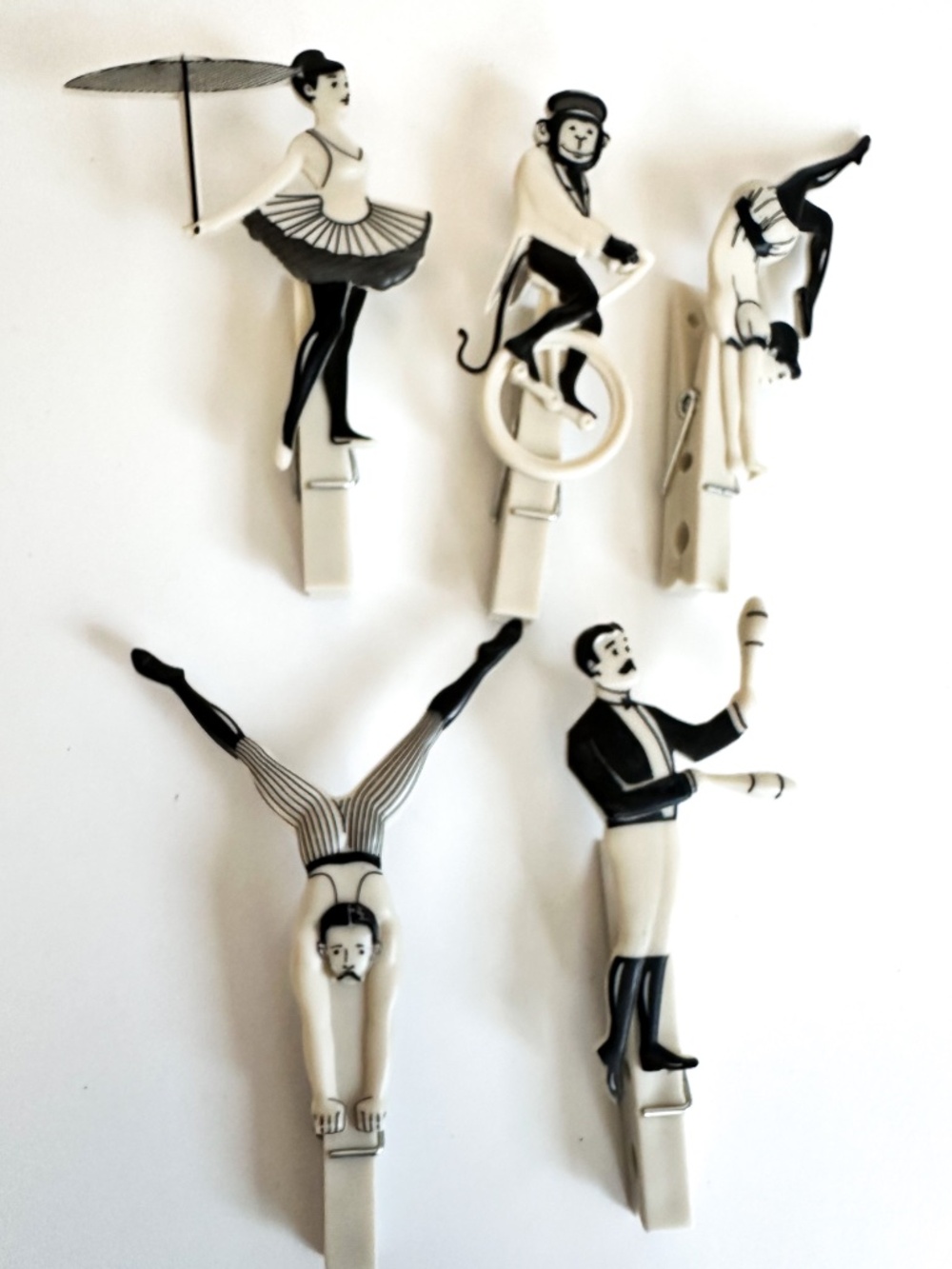 Ornamental Circus People Clothes Pins The Amazing Pegzini Family Laundry Pegs